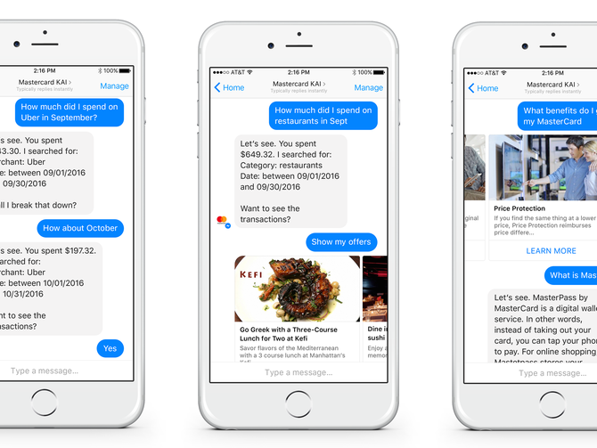 Mastercard wants to help you bank with a chatbot
